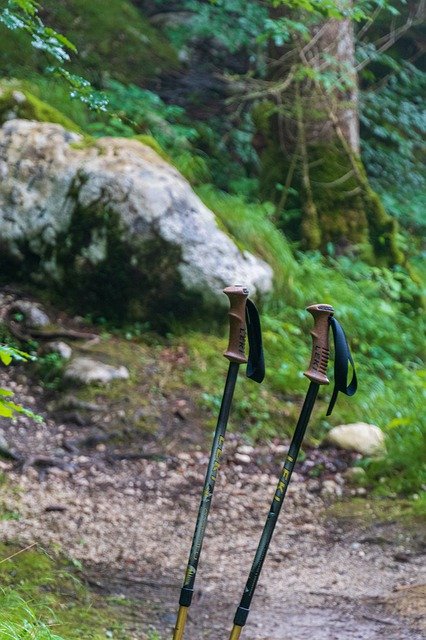 Libreng download Hiking Poles Nature - libreng larawan o larawan na ie-edit gamit ang GIMP online na editor ng imahe