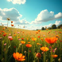 hill of bright yellow flowers  screen for extension Chrome web store in OffiDocs Chromium