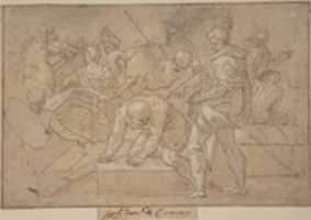 Free download Historical Scene (Composition Study for Chapelle de Guise) free photo or picture to be edited with GIMP online image editor