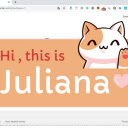 Hi, This is Juliana!  screen for extension Chrome web store in OffiDocs Chromium