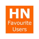 Pantalla de usuarios favoritos de HN para la extensión Chrome web store en OffiDocs Chromium