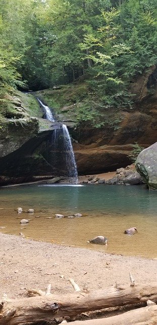 Free download Hocking Hills Ohio Waterfall -  free photo or picture to be edited with GIMP online image editor