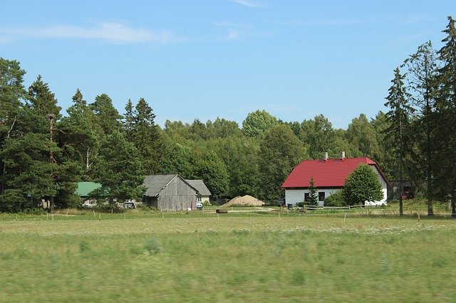 Kostenloser Download Hof Landhaus Architektur - kostenloses Foto oder Bild zur Bearbeitung mit GIMP Online-Bildbearbeitung