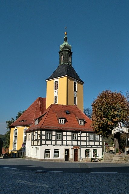 Free download Hohnstein Church Saxon Switzerland -  free photo or picture to be edited with GIMP online image editor