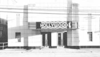 Free download Hollywood Theater  Au Sable Forks New Work 1950s free photo or picture to be edited with GIMP online image editor