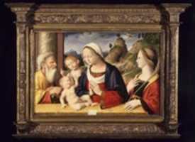 Free download Holy Family with Saints John the Baptist and Catherine of Alexandria free photo or picture to be edited with GIMP online image editor