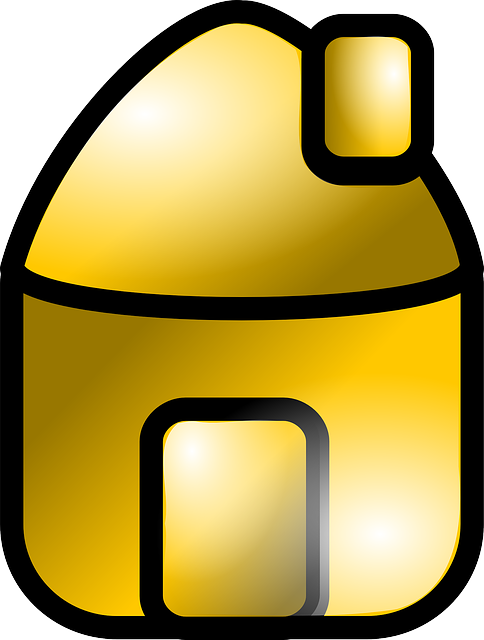 Free download Home Icon Gold - Free vector graphic on Pixabay free illustration to be edited with GIMP free online image editor