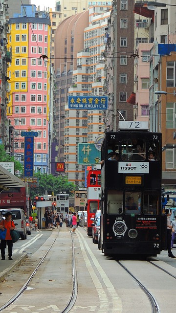 Free download hongkong tram tramline tourism free picture to be edited with GIMP free online image editor