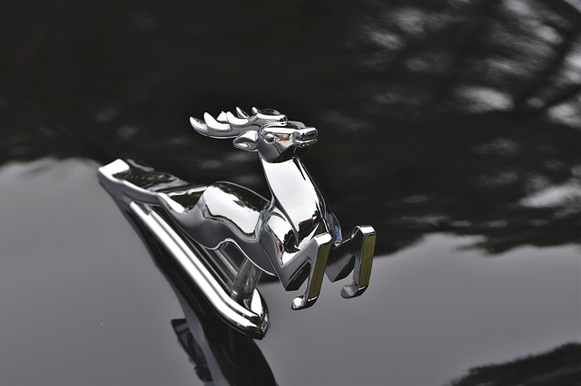 Free download hood ornament deer gaz volga m 21 free picture to be edited with GIMP free online image editor
