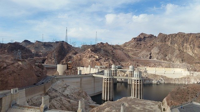 Free download Hoover Dam Nevada Reservoir -  free photo or picture to be edited with GIMP online image editor