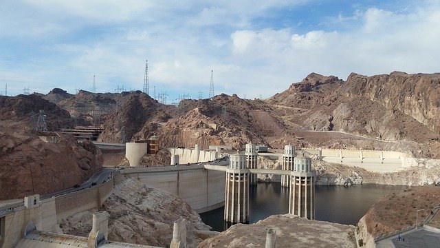 Bezpłatne pobieranie Hoover Dam Nevada Reservoir - darmowe zdjęcie lub obraz do edycji za pomocą internetowego edytora obrazów GIMP