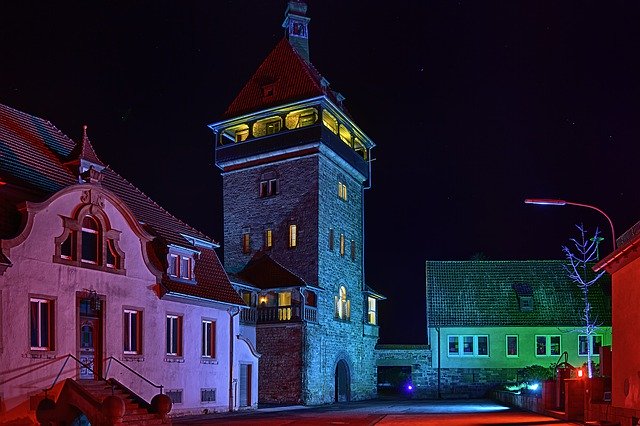 免费下载 Horny Weilerhof Palatinate Night - 可使用 GIMP 在线图像编辑器编辑的免费照片或图片