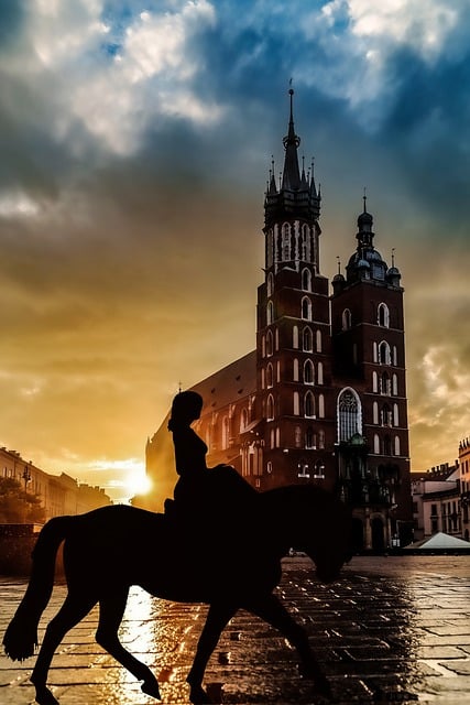 Free download horseback riding city sunset free picture to be edited with GIMP free online image editor