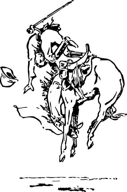 Free download Horse Bucking Man - Free vector graphic on Pixabay free illustration to be edited with GIMP free online image editor