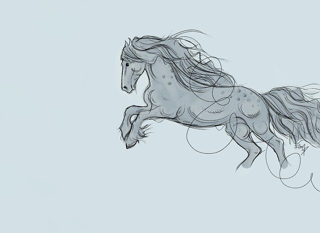 Free download Horse Gallop free illustration to be edited with GIMP online image editor
