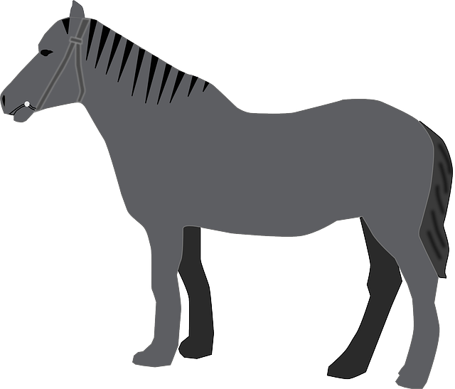 Free download Horse Grey Animal - Free vector graphic on Pixabay free illustration to be edited with GIMP free online image editor