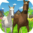 Horse Simulator 3D Embark on a Wild Horse Adventure!  screen for extension Chrome web store in OffiDocs Chromium