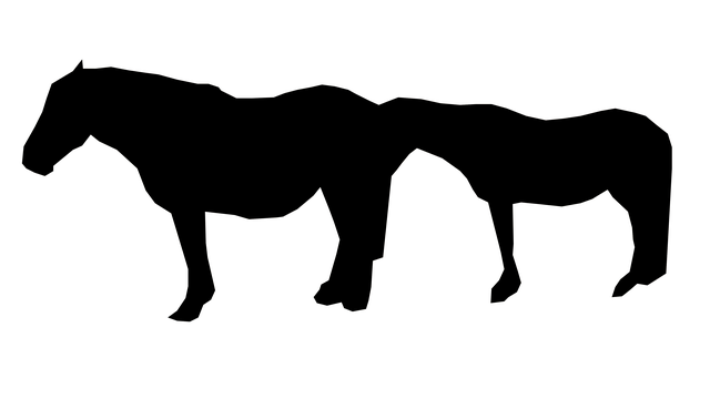Free download Horses Silhouette Animals -  free illustration to be edited with GIMP free online image editor