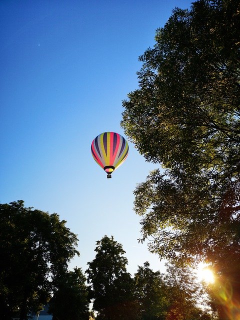 Template Photo Hot Air Balloon Sky Landscape -  for OffiDocs