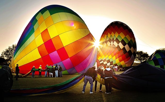Free download hot air balloons morning sunrise free picture to be edited with GIMP free online image editor