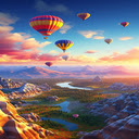 Hot air balloon wallpape  screen for extension Chrome web store in OffiDocs Chromium