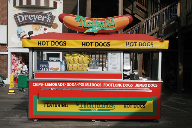 Free download hot dog stall food pier 39 free picture to be edited with GIMP free online image editor