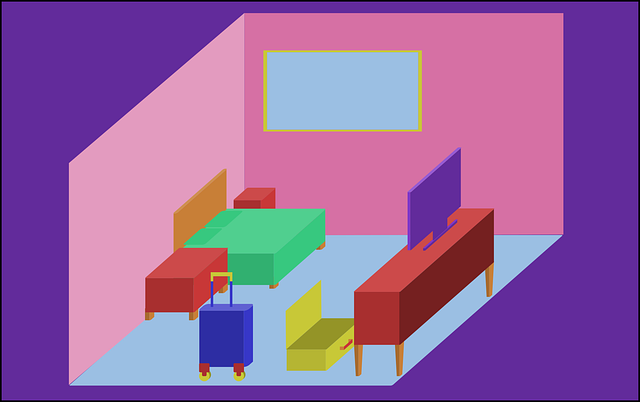 Free download Hotel Room Bed - Free vector graphic on Pixabay free illustration to be edited with GIMP free online image editor