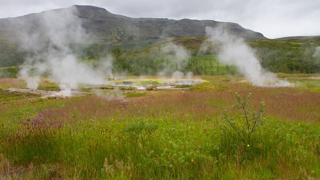 Free download hot spring water vapor landscape free picture to be edited with GIMP free online image editor