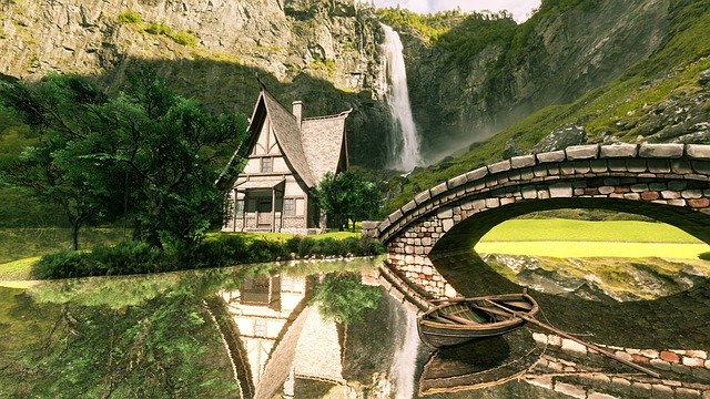 Free download House Prairie 3D -  free illustration to be edited with GIMP free online image editor