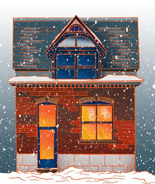 Free download House Winter Snow -  free illustration to be edited with GIMP free online image editor
