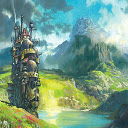 Howl Moving Castle Theme  screen for extension Chrome web store in OffiDocs Chromium