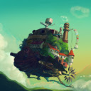 Howl’s Moving Castle Wallpaper  screen for extension Chrome web store in OffiDocs Chromium