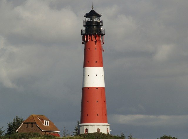 הורדה חינם Hörnum Sylt Lighthouse - תמונה או תמונה בחינם לעריכה עם עורך התמונות המקוון GIMP