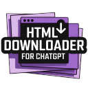 HTML Downloader for ChatGPT  screen for extension Chrome web store in OffiDocs Chromium