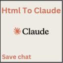 HtmlToClaude  screen for extension Chrome web store in OffiDocs Chromium