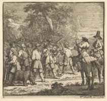 Free download Hudibras First Adventure (Seventeen Small Illustrations for Samuel Butlers Hudibras, no. 2) free photo or picture to be edited with GIMP online image editor