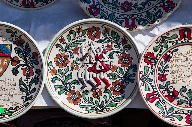 Free download Hungarian Plate Handicraft -  free photo or picture to be edited with GIMP online image editor