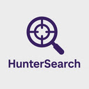 Hunter Search  screen for extension Chrome web store in OffiDocs Chromium