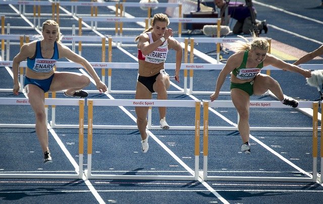 Free download hurdles track sports runner sprint free picture to be edited with GIMP free online image editor
