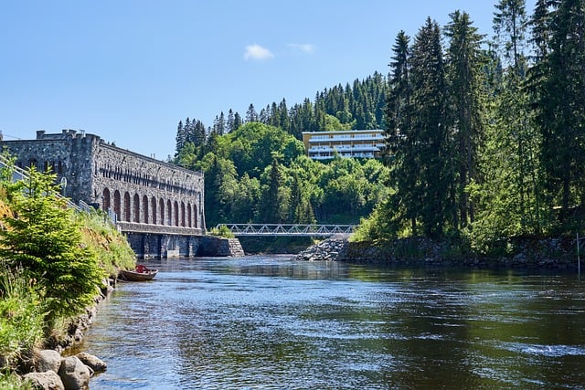 Free download hydroelectric power dam river free picture to be edited with GIMP free online image editor