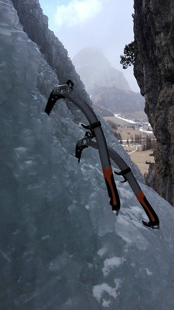 Free download Ice Climbing Dolomites Winter -  free free photo or picture to be edited with GIMP online image editor