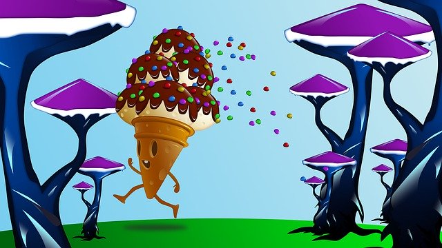 Free download Ice Cream Character Cartoon Food -  free illustration to be edited with GIMP free online image editor