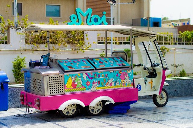 Free download Ice Cream Parlor Vehicle -  free photo or picture to be edited with GIMP online image editor