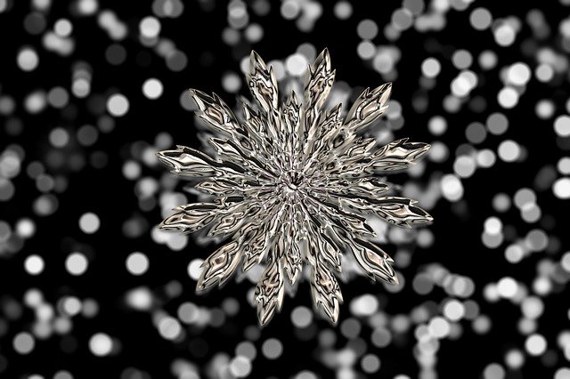 Free download Ice Crystal Snowflake Bokeh -  free photo or picture to be edited with GIMP online image editor
