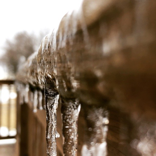 Free download Ice Icy On Railing -  free photo or picture to be edited with GIMP online image editor
