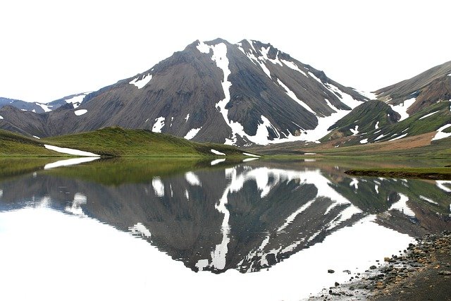 Free download iceland highlands reflection free picture to be edited with GIMP free online image editor