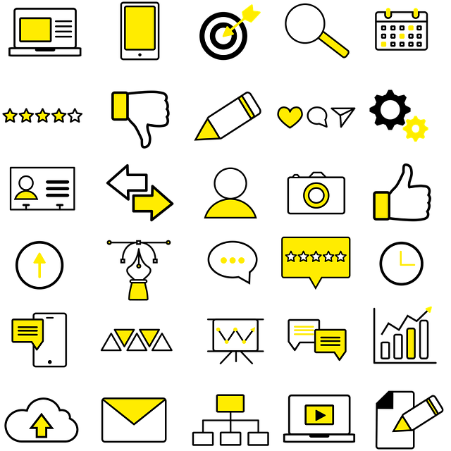 Free download Icons Yellow Icon Business -  free illustration to be edited with GIMP free online image editor