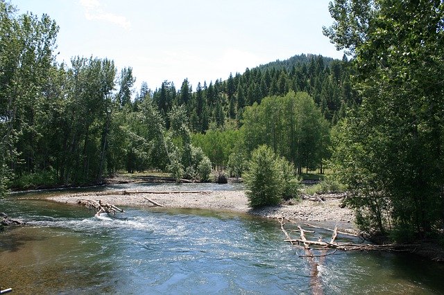 免费下载 Idaho River Ketchum - 可使用 GIMP 在线图像编辑器编辑的免费照片或图片