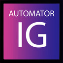 IG Automator  screen for extension Chrome web store in OffiDocs Chromium