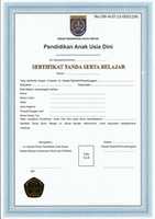 Free download Ijazah PAUD 2021 free photo or picture to be edited with GIMP online image editor